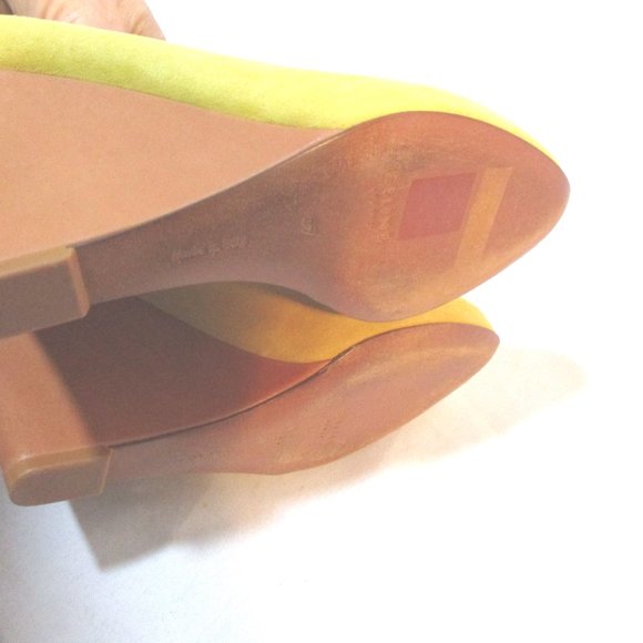 CELINE PARIS YELLOW WEDGE PUMP Shoe - Picture 10 of 10